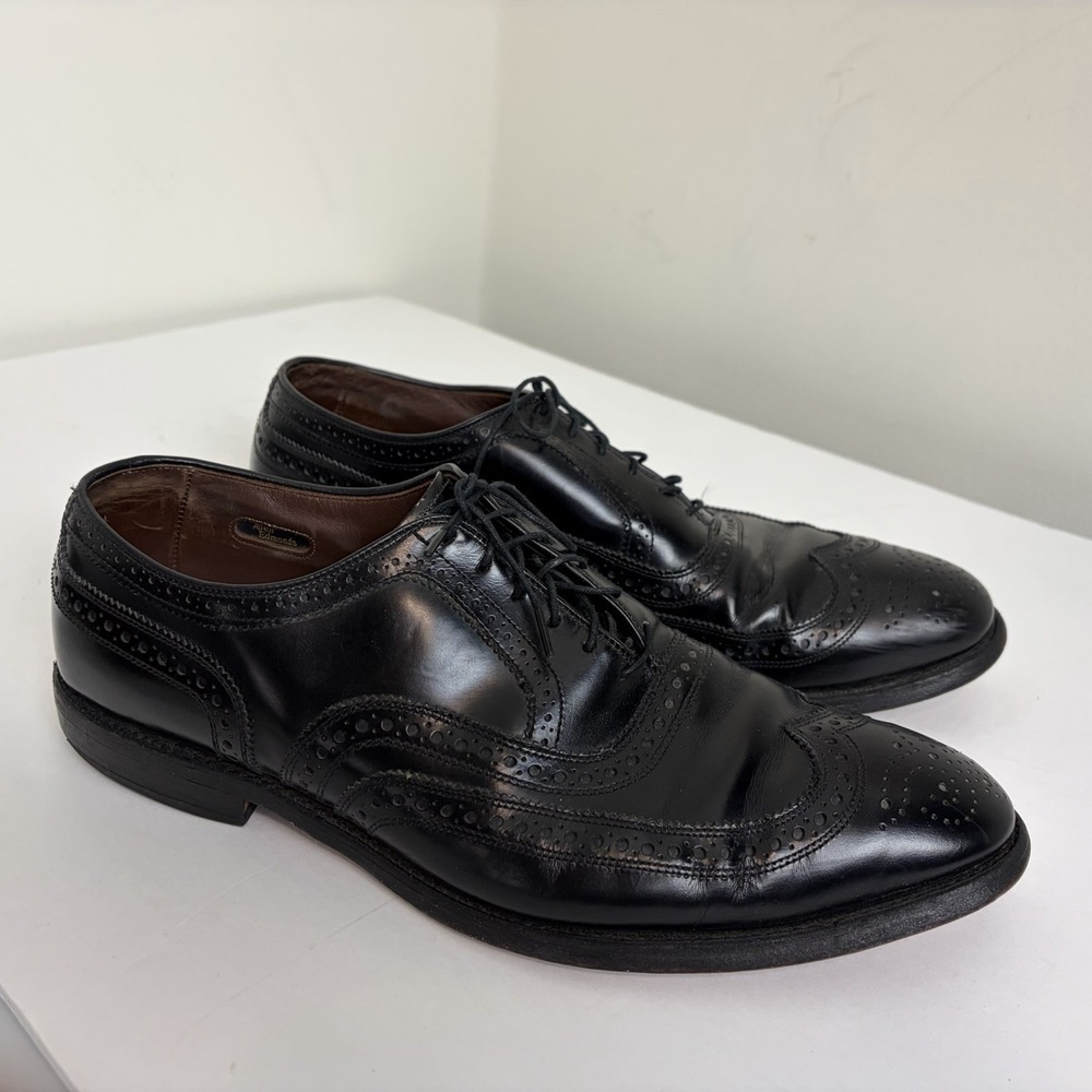 Allen‎ Edmonds McAllister Brogue Wingtip Dress Shoes Men's 11.5 D Black Classic